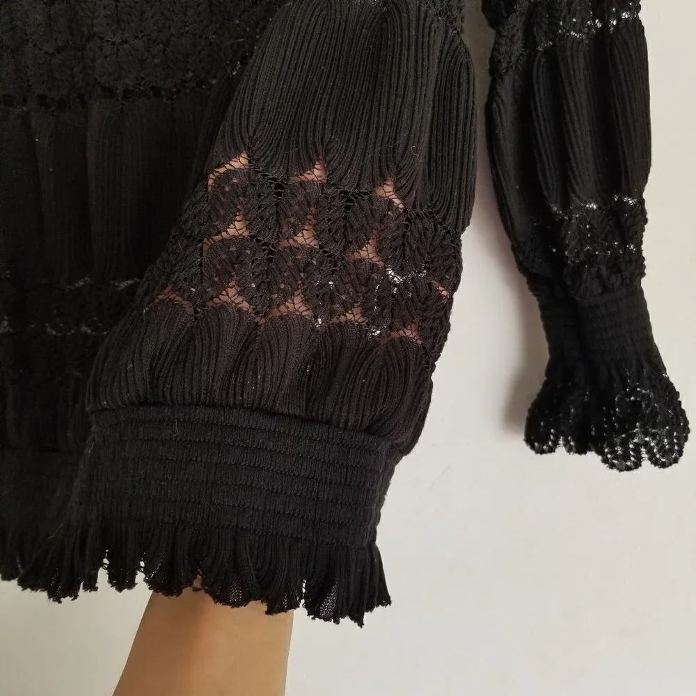 Anthro Deletta Riley Off The Shoulder Lace Top XS